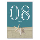 Search for starfish table wedding table cards Rustic