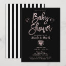 Search for black white and gold baby shower invitations Hearts
