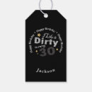 Search for 30th birthday party gift tags Typography