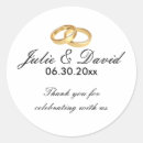 Search for bands wedding stickers Black