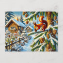Search for pine cones postcards Winter