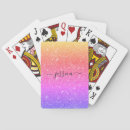 Search for rainbow playing cards Girly
