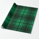Search for green and black plaid wrapping paper Traditional