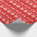 Search for christmas fox wrapping paper Red