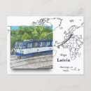 Search for tram postcards Watercolor