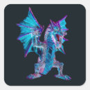 Search for dragon fantasy stickers Blue