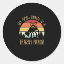 Search for trashed stickers Racoon