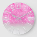 Search for white glitter clocks Pink