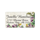 Search for purple orchid return address labels Tropical