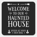 Search for haunted houses stickers Halloween party