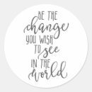 Search for change the world stickers Inspirational