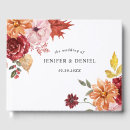 Search for autumn leaves wedding guest books Watercolor