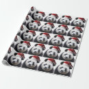 Search for panda christmas wrapping paper Santa
