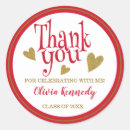 Search for red graduation party stickers Typography