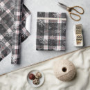 Search for grey plaid wrapping paper Winter