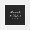 Search for black on white napkins Simple