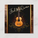 Search for guitarist business cards Gold
