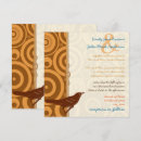 Search for retro circles orange invitations Vintage