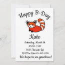 Search for panda party invitations Red