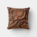 Search for tooled leather cushions Rustic