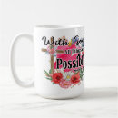 Search for with god all things are possible mugs Religious