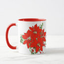 Search for poinsettia flower mugs Festive