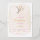 Search for baby angel christening invitations Watercolor