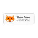 Search for fox baby shower return address labels Cute