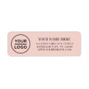 Search for pink return address labels Minimalist