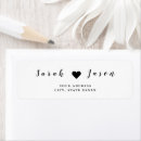 Search for bride groom return address labels Heart