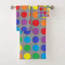 Search for polka dot bath towels Orange