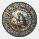 Search for jesus christ stained glass stickers Mary