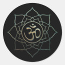 Search for lotus flower stickers Om symbol