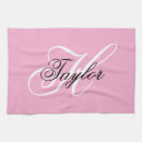 Search for black and white monogram tea towels Elegant