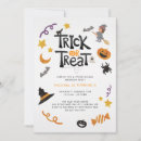 Search for pumpkin trick invitations Black cat