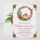 Search for luncheon christmas invitations Holly