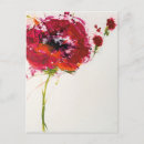 Search for poppies postcards Watercolor flowers
