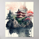 Search for cherry blossom tree posters Japanese landscape