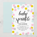Search for rainbow confetti invitations Baby sprinkle