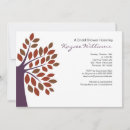 Search for plum bridal shower invitations Fall