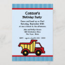 Search for dump truck birthday invitations Children