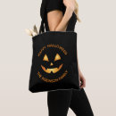 Search for orange and black halloween bags Jack o lantern