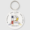 Search for monogram p key rings Capital letter p