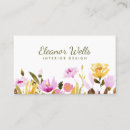 Search for spring bloom business cards Watercolor