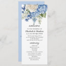 Search for hydrangea wedding programs Watercolor floral