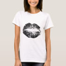 Search for glitter lips tshirts Black