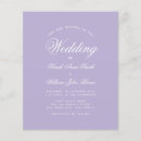 Search for lavender and white wedding invitations Calligraphy