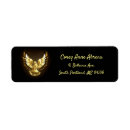 Search for faux gold foil return address labels Christian