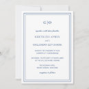 Search for simple navy blue wedding invitations Classic