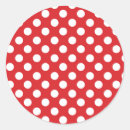 Search for red and white polka dot stickers Retro